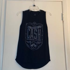 Johnny Cash cut off tshirt
